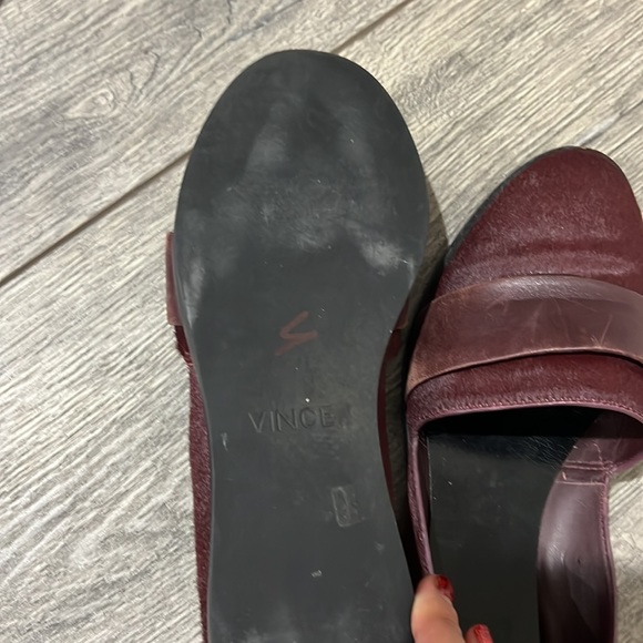 • Vince • Womens Mason Casual Slip On Fit Purple Flats Calf Hair 7 - Picture 6 of 6